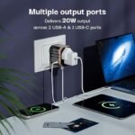 Lifelong Electronics Universal Travel Adapter All in One | 2000W Heavy Duty with 20W Type C & 2 USB A | 180+ Countries - Europe/US/Asia etc. | International Socket Accessories - Image 3