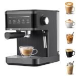 Coffee Maker Machine for Home & Office | Espresso Coffee Machine with Milk Frother Steam Wand, Touch Controls & Temperature Control | Coffee Maker for Cappuccino, Latte,