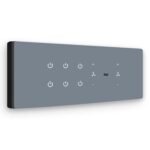 Smart Wifi Switch Board: 6 Switches & 2 Fan Switches. Touch Control, Remote, App Control. Voice Control with Alexa & Assistant. Smart Touch Switch Board For Home Automation (Grey)