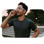 Smart Bluetooth Glasses with Speaker | Calling & Touch Control - Image 4