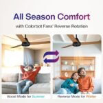 Colorbot Helix BLDC Ceiling Fan 1200mm | 5 Star Energy Saving | Remote Control | 370 RPM | 4 Year Warranty - Image 2