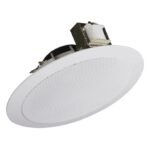Flush Mount Round Ceiling Speaker – White - Image 3