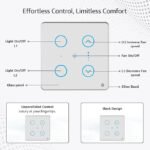 WiFi Smart Touch Switch with Fan Regulator | Glass Panel | Voice & App Control - Image 4