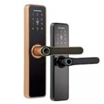 Smart Fingerprint Door Lock with Keypad & USB Emergency Charging
