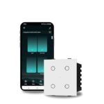 Dummy Smart Wi-fi Modular 4 Gang Premium Touch Switch (6 Amps Each) - GLASS (Not Acrylic): Elevate Your Home with Effortless Control