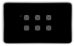 Teqooz 6 Switch Smart WiFi Touch Panel (Black) (4M)