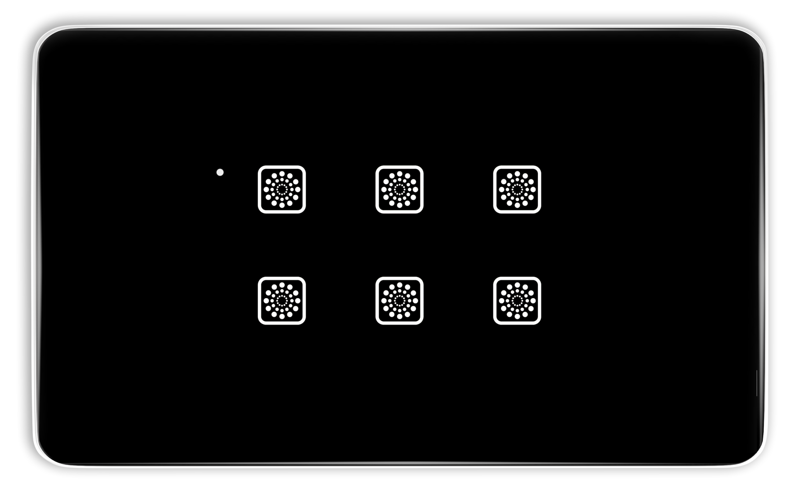 1 Teqooz 6 Switch Smart WiFi Touch Panel (Black) (4M) - Image 1