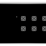 Teqooz 8 Switch Smart WiFi Touch Panel (Black) (8M)