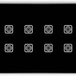 Teqooz 8 Switch Smart WiFi Touch Panel (Black) (6M)