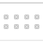 Teqooz 8 Switch Smart WiFi Touch Panel (White) (6M)