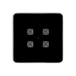 Teqooz 4 Switch Smart WiFi Touch Panel (Black) (2M)