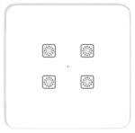 Teqooz 4 Switch Smart WiFi Touch Panel (White) (2M)