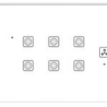 Teqooz 6 Switch 1 Fan Regulator 1 Socket Smart WiFi Touch Panel (White) (8M)