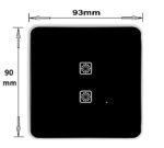 Teqooz 2 Switch Smart WiFi Touch Panel (Black) (2M) - Image 3