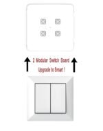 Teqooz 4 Switch Smart WiFi Touch Panel (White) (2M) - Image 3
