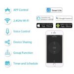 Teqooz Fan Regulator Smart Wi-Fi Glass Touch Switch (White) - Image 3