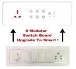 Teqooz 6 Switch 1 Fan Regulator 1 Socket Smart WiFi Touch Panel (White) (8M) - Image 3