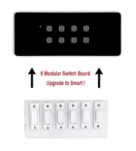 Teqooz 8 Switch Smart WiFi Touch Panel (Black) (6M) - Image 3