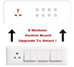 Teqooz 8 Switch Smart WiFi Touch Panel (White) (8M) - Image 3