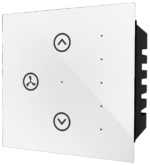 Teqooz Fan Regulator Smart Wi-Fi Glass Touch Switch (White)